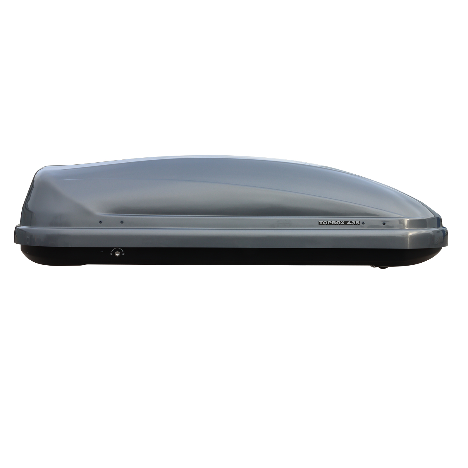 ET7435GG - Автобокс Евродеталь TOPBOX 435 (графит глянцевый) (1760х820х420) Скобы