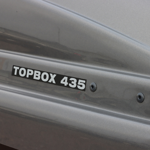 ET7435GG - Автобокс Евродеталь TOPBOX 435 (графит глянцевый) (1760х820х420) Скобы