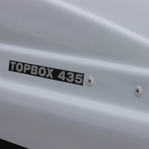 ET7435WG - Автобокс Евродеталь TOPBOX 435 (белый глянцевый) (1760х820х420) Скобы