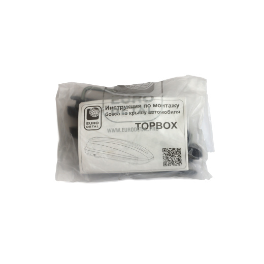 ET7335BD - Автобокс Евродеталь TOPBOX 335 (черный дастинг) (1500х740х390) Скобы