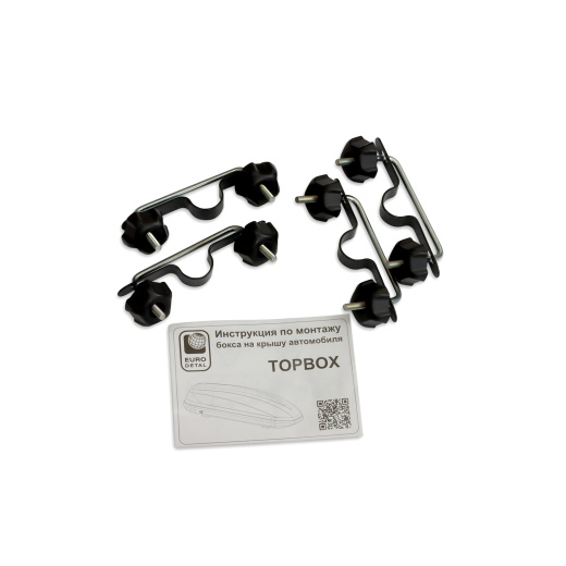 ET7335BD - Автобокс Евродеталь TOPBOX 335 (черный дастинг) (1500х740х390) Скобы